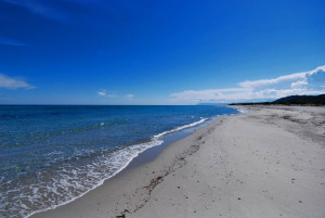 La spiaggia di Bèrchida, in territorio di Siniscola